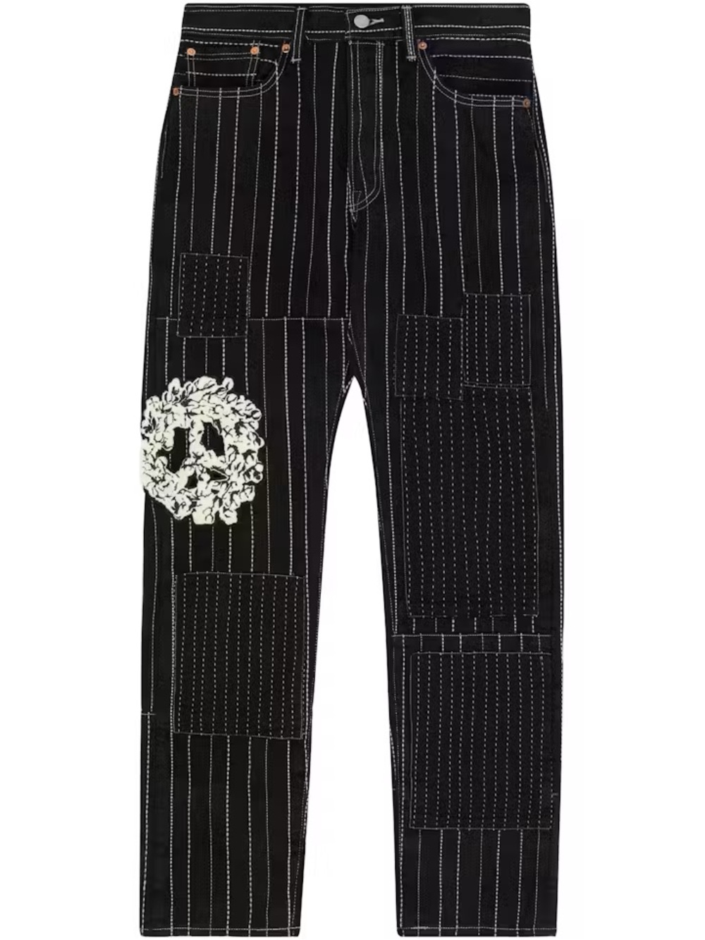 Levi’s x Denim Tears Peace Patchwork 501 Jeans Size 34